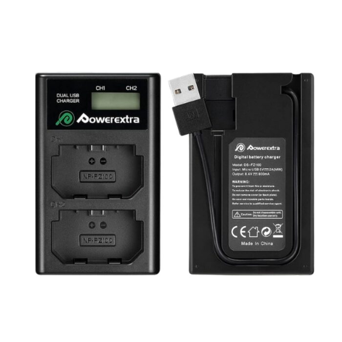 Power Extra Dual USB NPFZ100 Charger